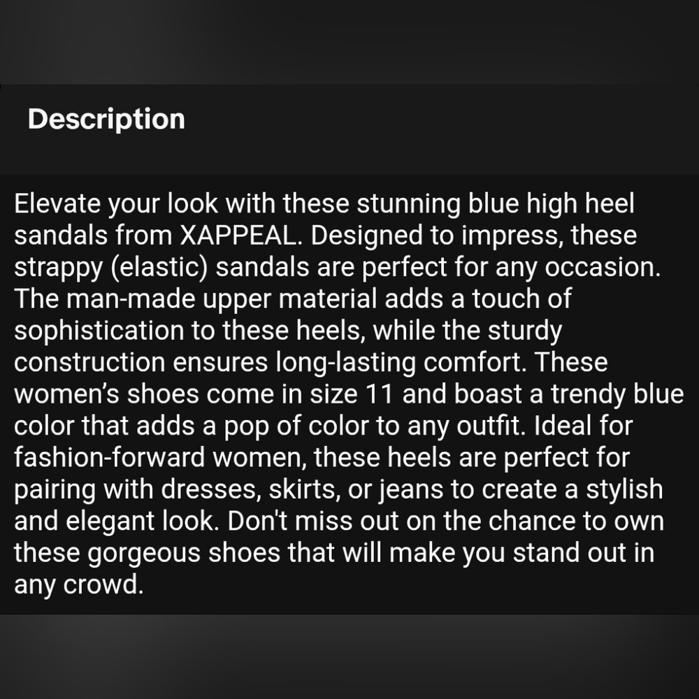 XAPPEAL Blue High Heel Sandals - Picture 8 of 8